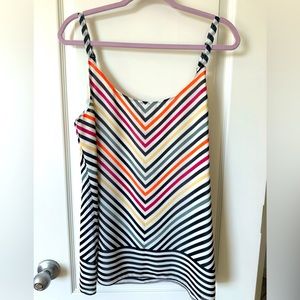 Cabi Adjustable Strap Striped Blouse - Size: Medium | Bundle Cabi for Discounts!